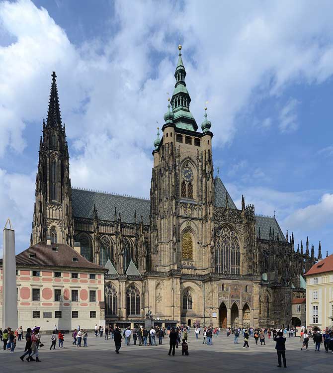 Que faire à Prague ? La cathédrale Saint Guy dans l'enceinte du château de Prague