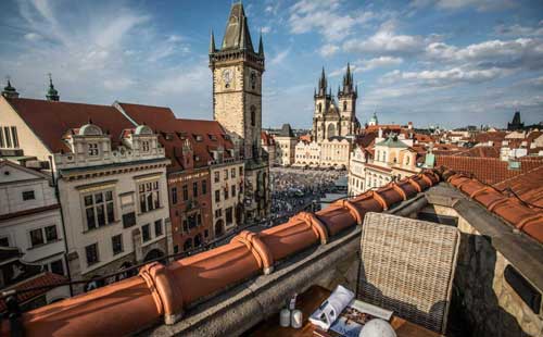 terasa u prince, l'un des meilleurs rooftops de Prague