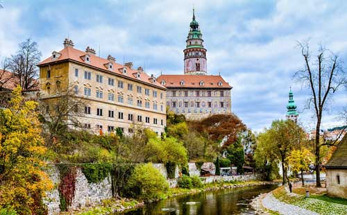 château de Cesky Krumlov, l'un des plus beaux chateaux en République Tchèque
