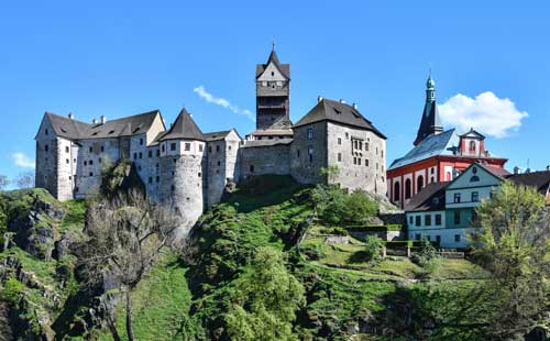 château de loket, l'un des plus beaux chateaux en République Tchèque