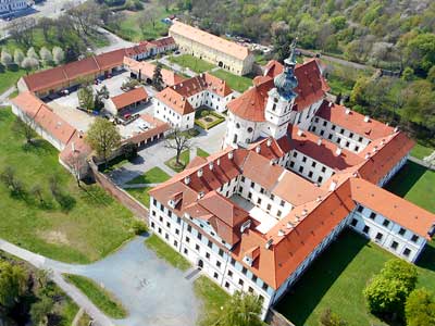 Monastère de Břevnov (Břevnovský klášter) une des plus belles églises de Prague dans le quartier de Brevnov