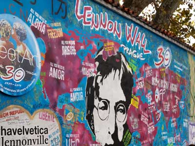 Que faire a mala strana? le mur john lennon