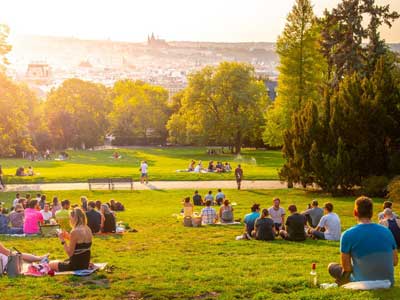 Que faire dans la nouvelle ville de Prague ? voir le parc riegrovy sady